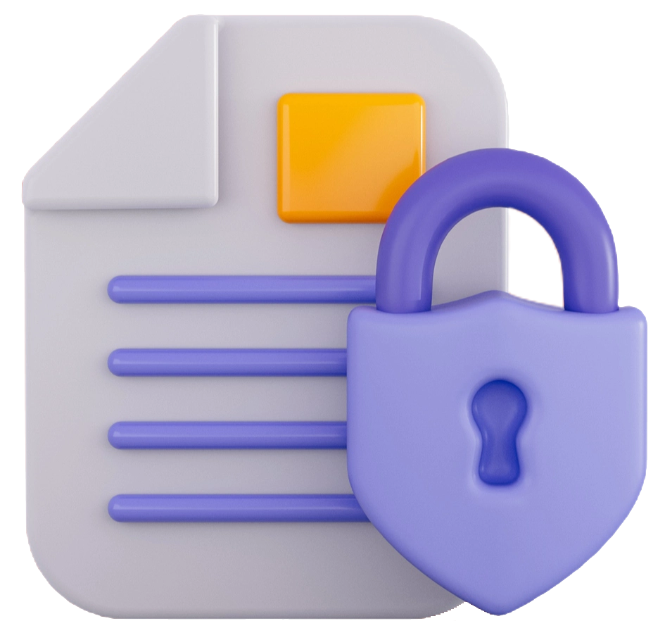 Data protection secured document
